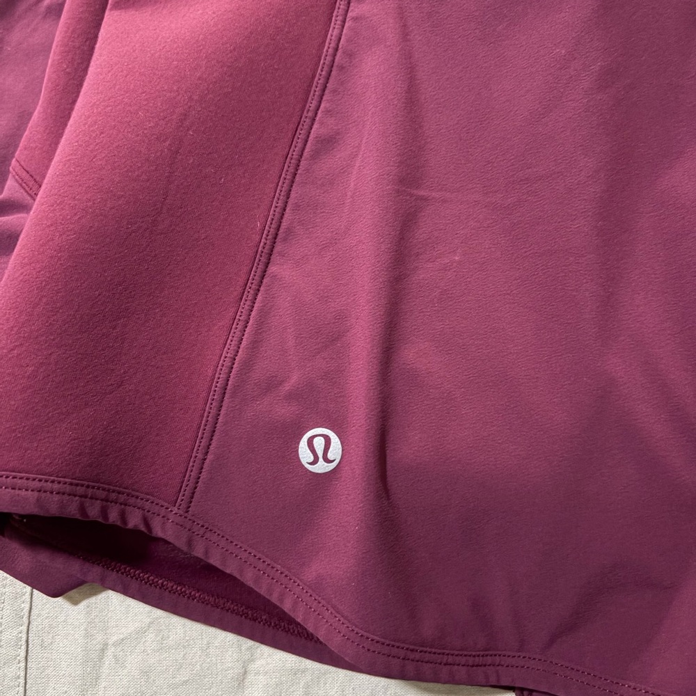 Lululemon Athletica Burgundy Hooded Jacket - Picture 2 of 3